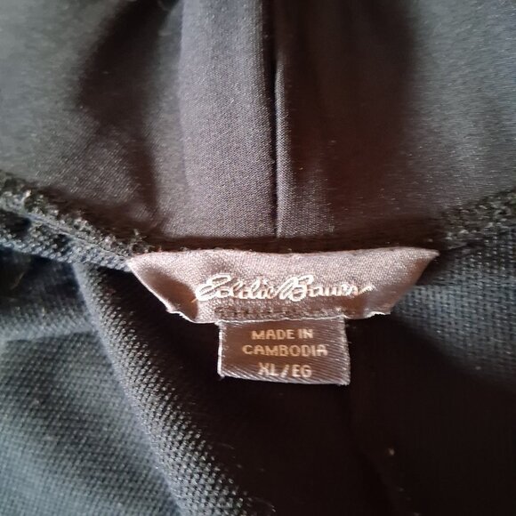 Eddie Bauer Pants Women XL Black Activewear Performance Jogger Travel Stretch - Picture 3 of 16